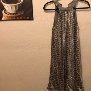 Printed silver dress!